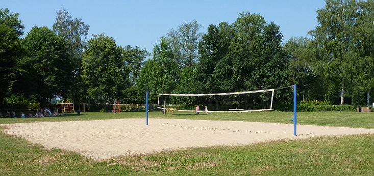 Der Volleyballplatz im Freibad Kahla. Der Volleyballplatz im Freibad Kahla.